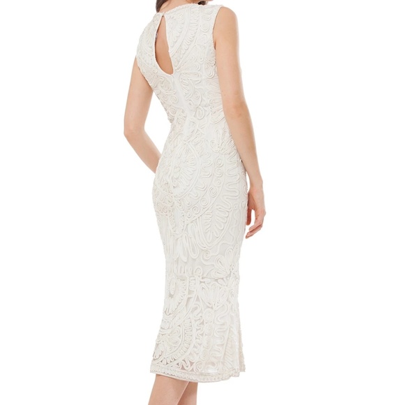 JS Collections ivory soutache dress midi - Picture 2 of 6